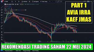 PART 1 Rekomendasi Swing trading Scalping saham hari Rabu 21 Mei 2024 - AVIA IRRA KAEF JMAS