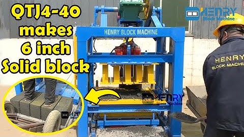 QTJ4-40 semi automatic manual hollow block making machine makes 6 inch Solid block machine factory