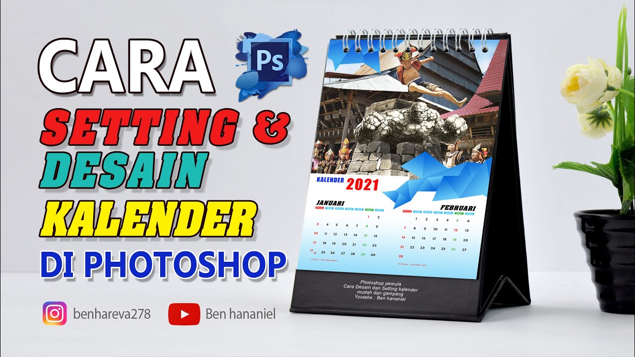  Cara  Setting dan Desain  Kalender  di Photoshop Photoshop 