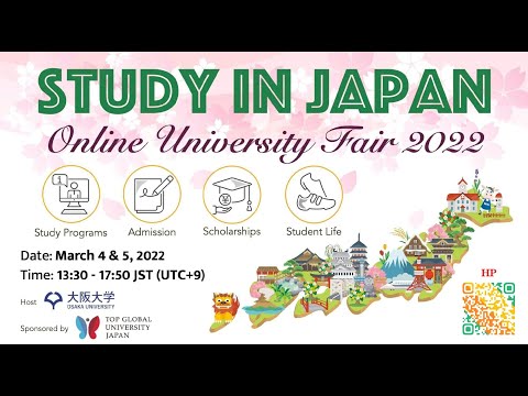 Study in Japan, Online University Tour 2022