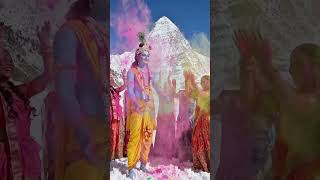 “ब्रज की होली, कान्हा के संग 💛🌸”#shorts #status #krishnaholistatus #bhaktistatus #holi #holistatus