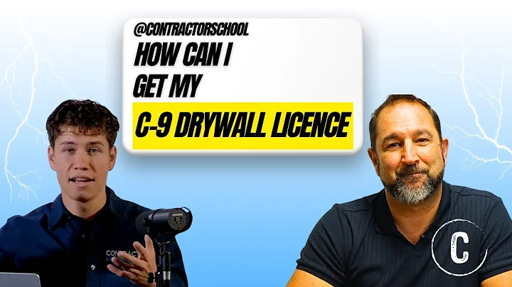 How To Get A C-9 Drywall Contractors License In California In 2025