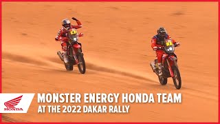 Monster Energy Honda Team at the 2022 Dakar Rally