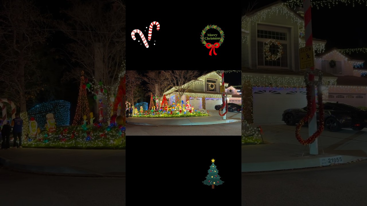 Wakefield Winter Wonderland neighborhood lights in Santa Clarita! 