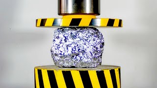 HYDRAULIC PRESS AGAINST FOIL