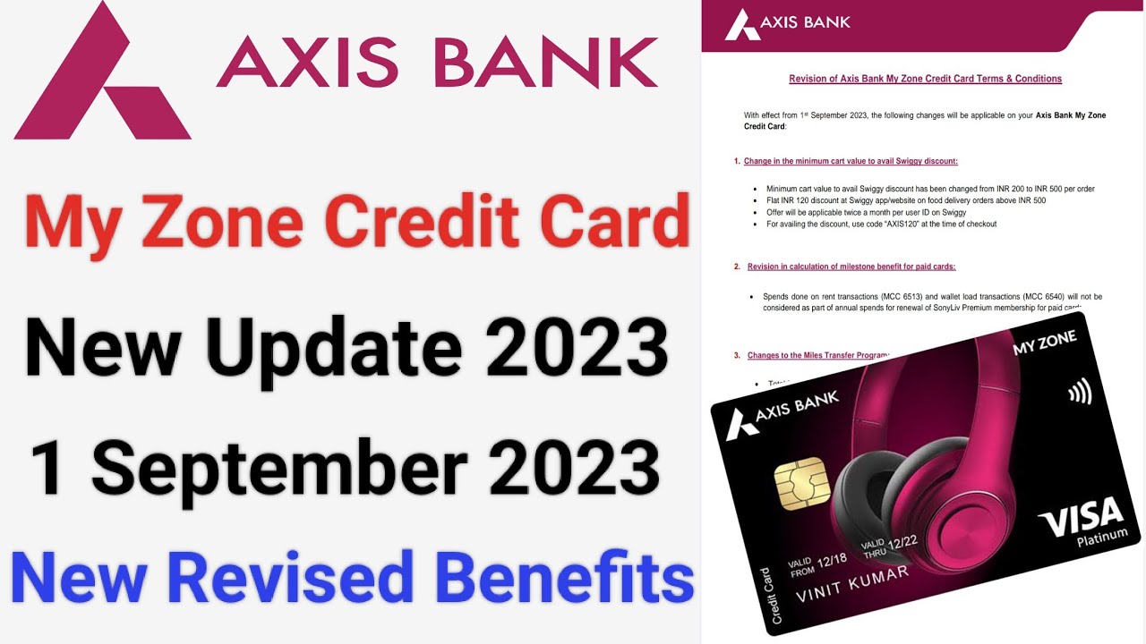 Axis my zone credit card new update Axis my zone credit card benefits