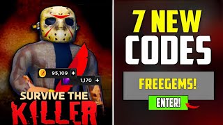 All New Codes For Survive The Killer Codes July 2023 Roblox Survive The Killer Codes