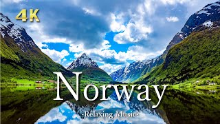 【４K】ノルウェーの絶景｜ピアノのリラックス音楽と美しい大自然の景色｜Norway