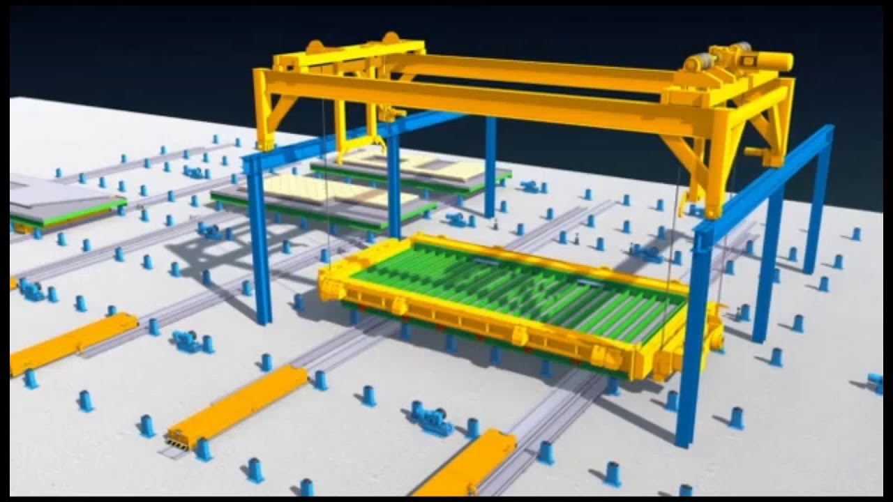 Bianchi   Carrousel Line for Production of Double Wall Elements with Jousselin INOV' MUR