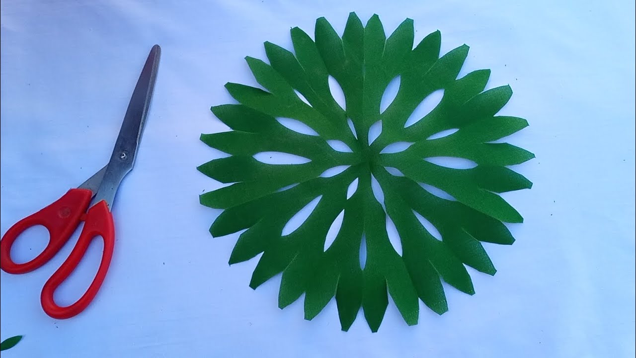 Aplic Work Green flower Cutting design Hand Work Applique Sindhi's