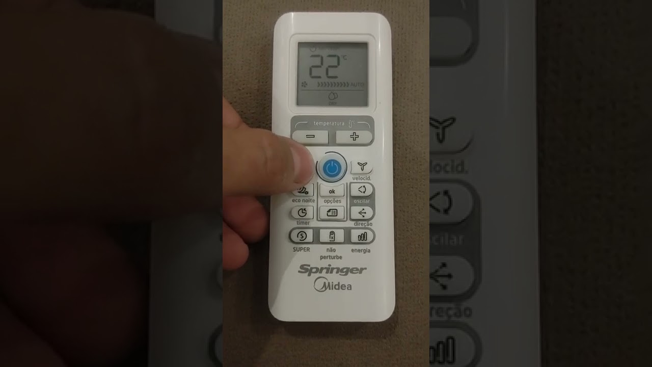 Aprenda Todas as Funções Controle Remoto Ar Condicionado Springer 