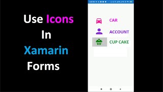 Icons In Xamarin Forms Prism App