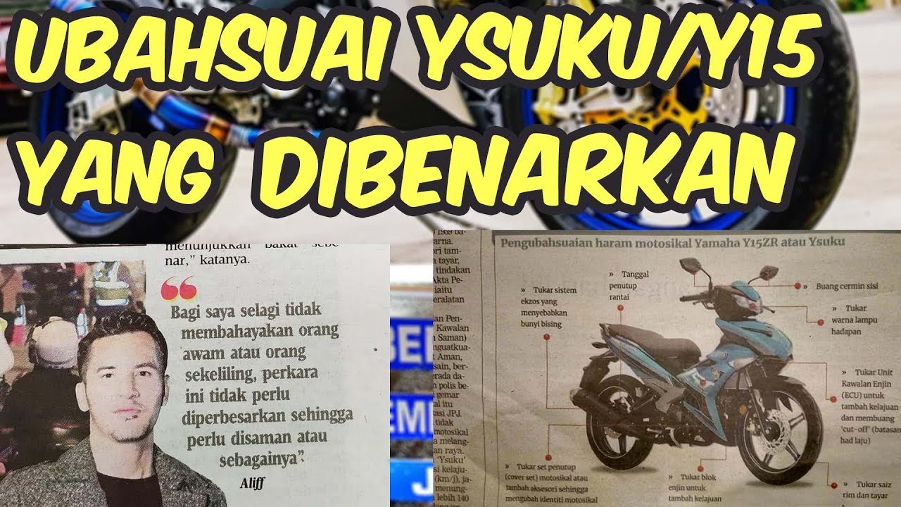 MODIFIKASI MOTOSIKAL YANG DIBENARKAN YouTube