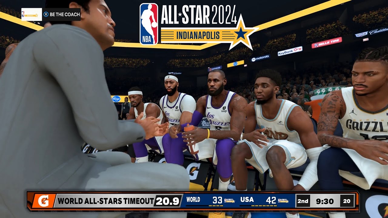 NBA 2K23 What the 2024 All Star Will Look Like USA vs World 2nd Qtr