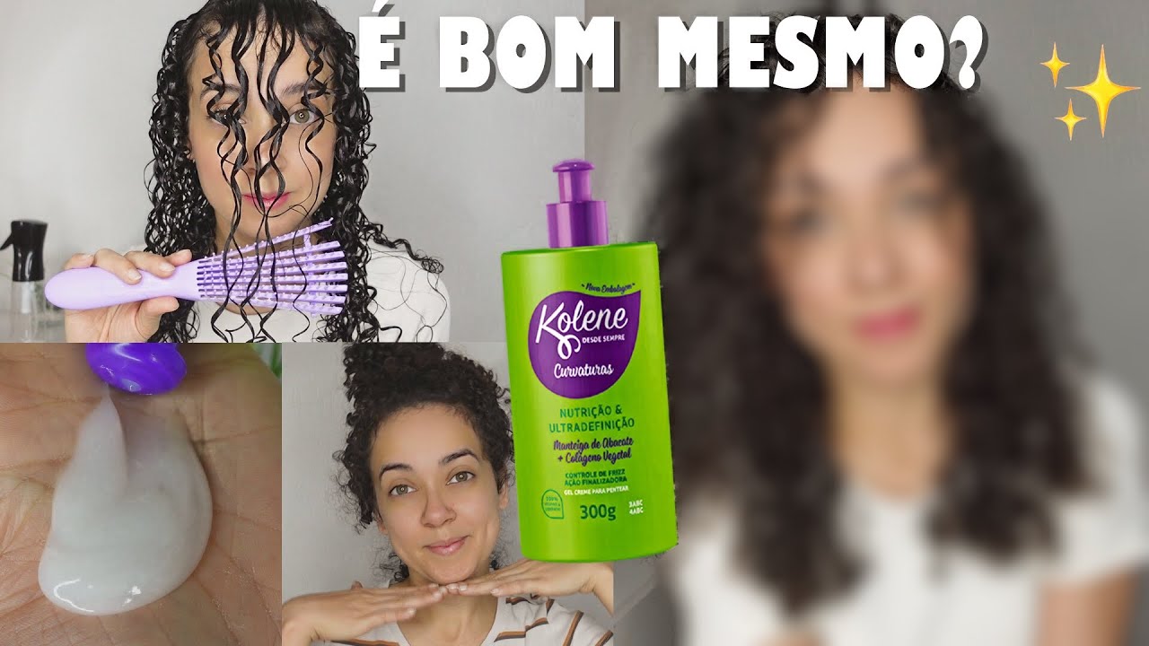 TESTEI O GEL CREME DA KOLENE *CABELO CACHEADO*  FINALIZAÇÃO E DAY AFTER | Oeslanhiny Nunes