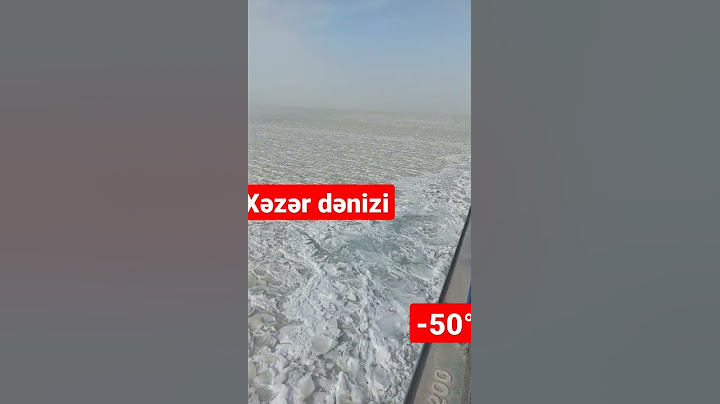 ŞOK ! Xəzər dənizi dondu !