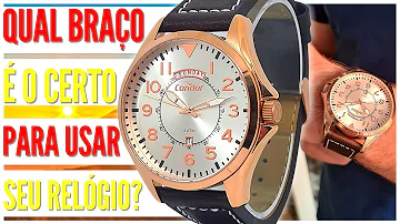 Onde colocar o relógio no pulso?