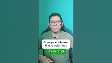 Atajo para agregar o eliminar filas y columnas en excel #exceltips #tecnologia #tips  #windows