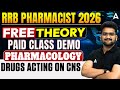 RRB Pharmacist 2026 Theory Class | Pharmacology | Drugs Acting on CNS Most Important MCQ Questions