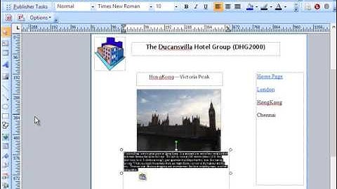 Activity 3 - Creating Website IGCSE ICT 2015 Past Paper