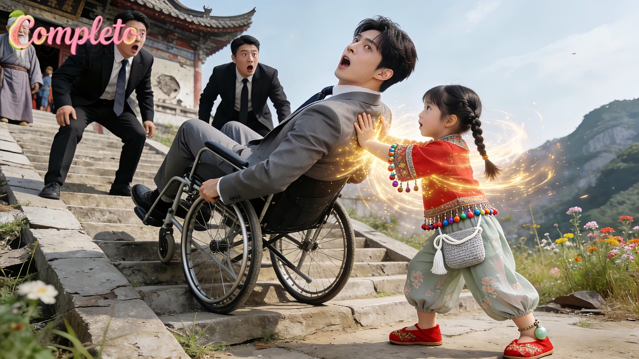 Perigo! Deficiente despenca da escada, ninguém ajuda. Garota da vila segura a cadeira!Mas ele é CEO!