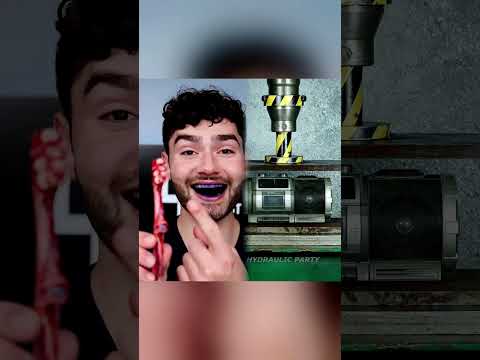 Scary TEETH-Brush!! #Shorts