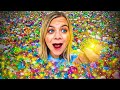 FIRST TO FIND THE GOLDEN BALL IN A 100,000 ORBEEZ! ORBEEZ CHALLENGE