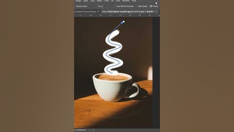 Simple way to add steam and vapour in #shorts  #photoshop #photoshoptips #photoshoptutorial #coffee