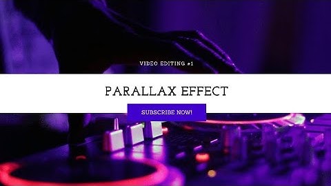 Filmora 9| How to create the parallax effect in filmora 9