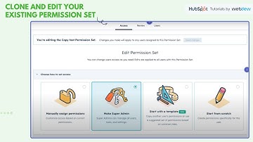 How to Clone and Edit your Existing Permission Set in HubSpot