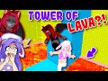 Cutie AND Moody Vs RISING LAVA TOWER! (Roblox)