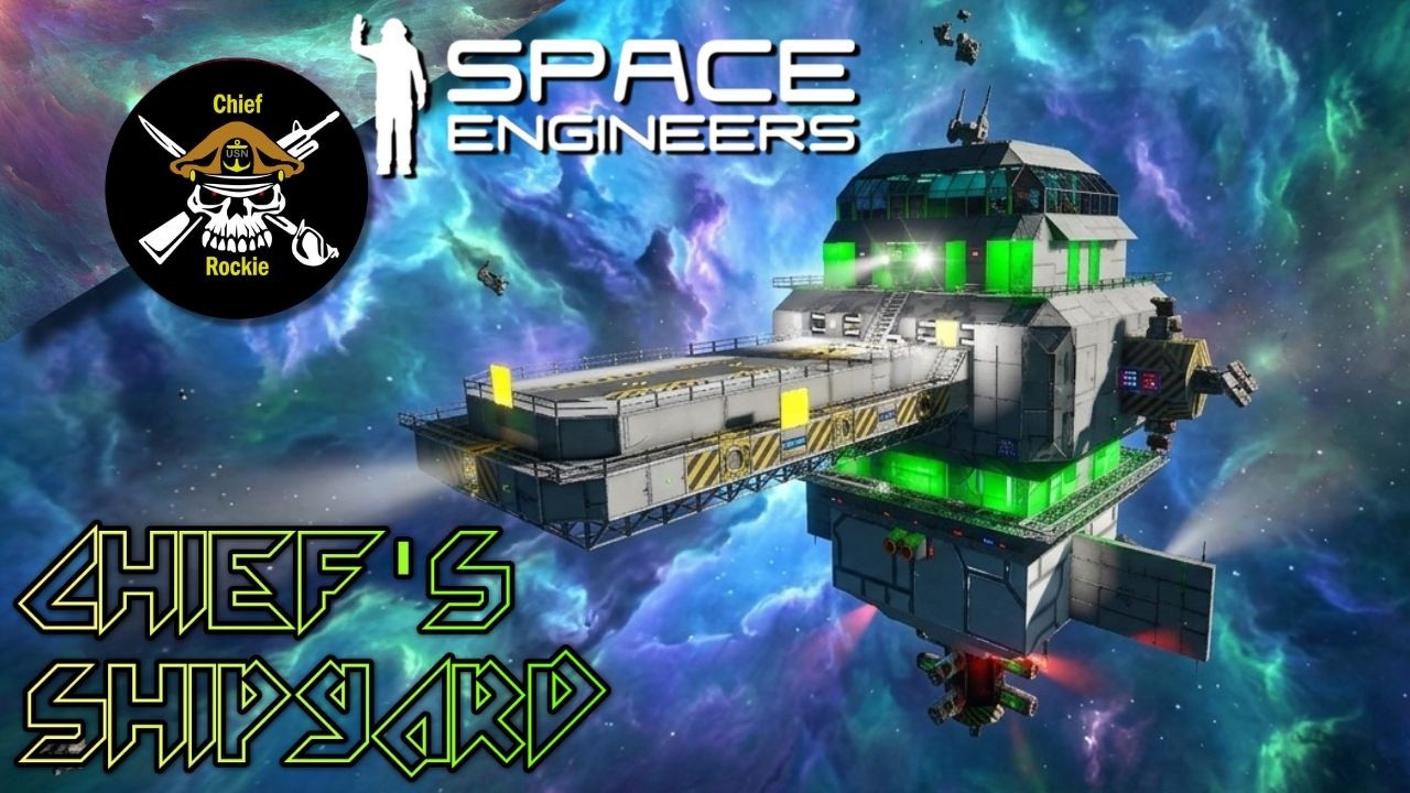 MASSIVE Deep Space Station Build | | Space Engineers Creative Builds ...