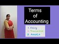 Accounting Concepts - Terms of Accounting | Class 11