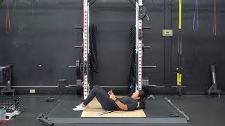 Glute Bridge with Alternating Overhead Reach