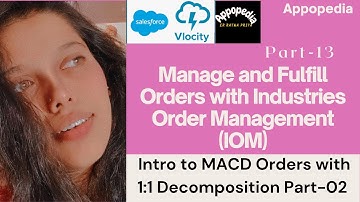 Intro to MACD Orders with 1:1 Decomposition-II (IOM Part-13) | Vlocity Industries Order Management