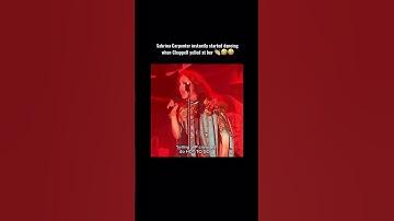 Sabrina Carpenter started dancing when Chappel yelled at ￼crowd ￼😭 #chappellroan #sabrinacarpenter