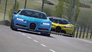 Bugatti Vision GT vs Bugatti Chiron Sports at Highlands