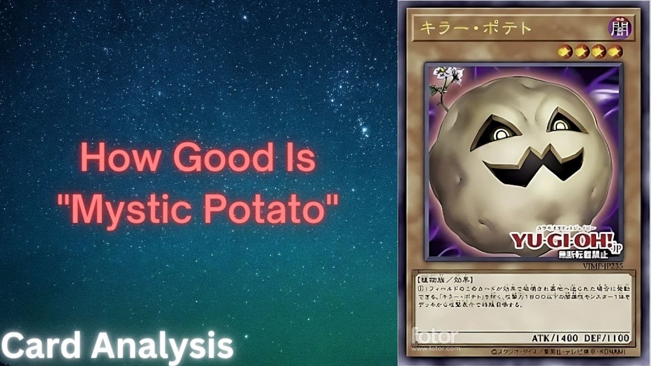 Yugioh How Good Is Mystic Potato? Card Analysis YouTube