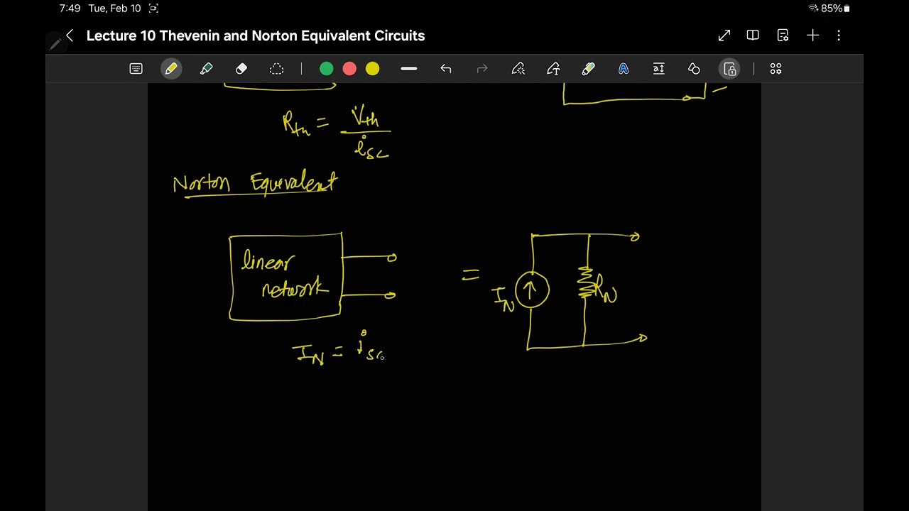 ENE 210 Lecture 10: Thevenin and Norton Equivalent Circuits