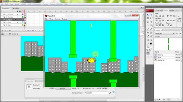 membuat game flappy bird dengan adobe flash AS3 part 7