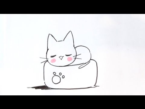 Dessiner Un Chat Facilement 7 Dessiner Un Chat Kawaii Sur