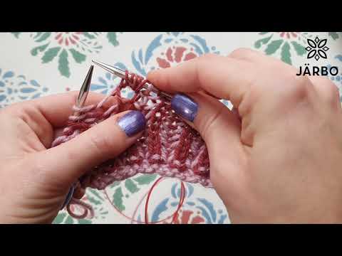 Briochestickning: Öka 4 maskor (Br4m-ökn)