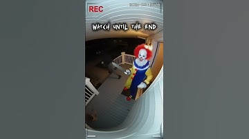Package Thief Terrified as Evil Clown Rushes Out of the House | Caught on Camera