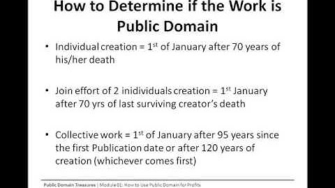 Public Domain Treasures. Lesson 1 of 4.
