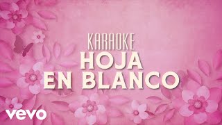 Majo Aguilar - Hoja En Blanco (Karaoke)