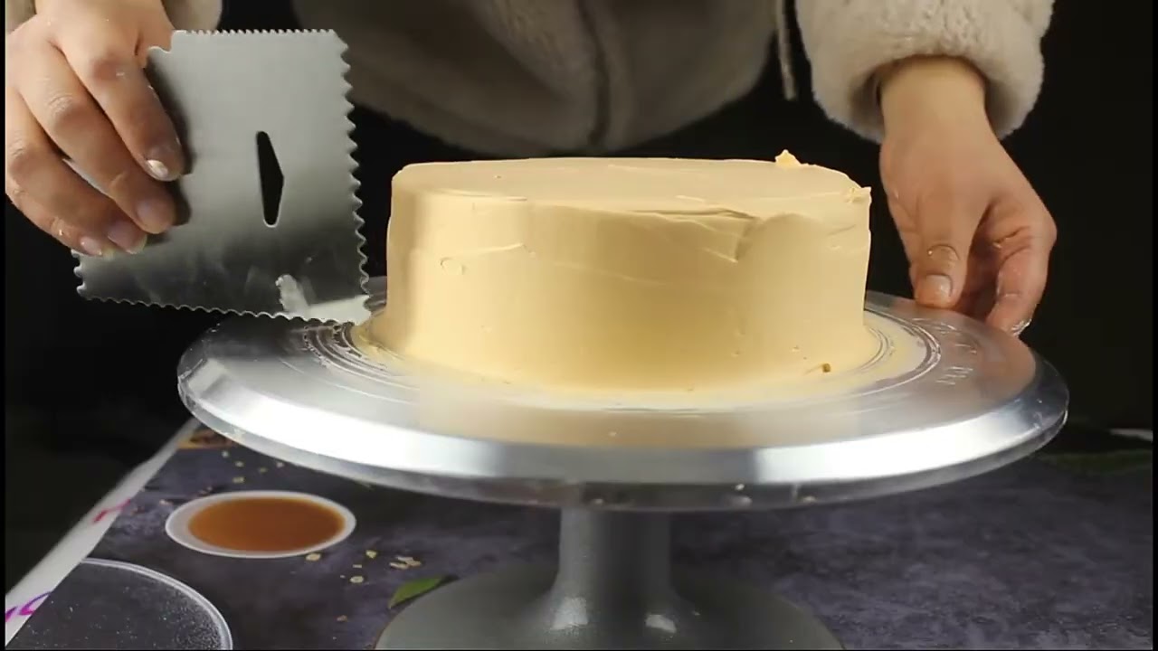 6Pcs/set Turntable Cake Decoration Accessories Set Rotating Cake Stand