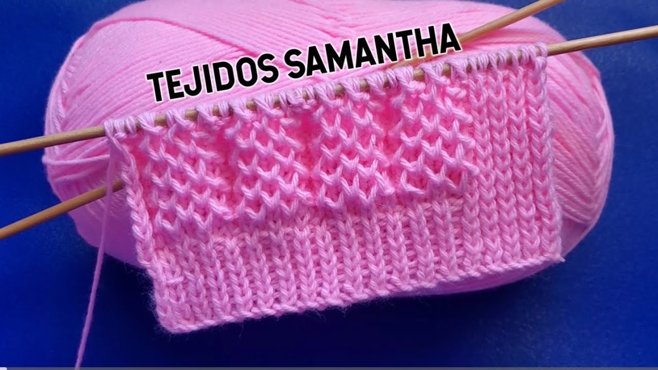 HERMOSO PATRÓN🌸 PARA TEJER CHOMPAS CHALECOS SUÉTER A DOS AGUJAS  / TEJIDOS SAMANTHA  #knitting 