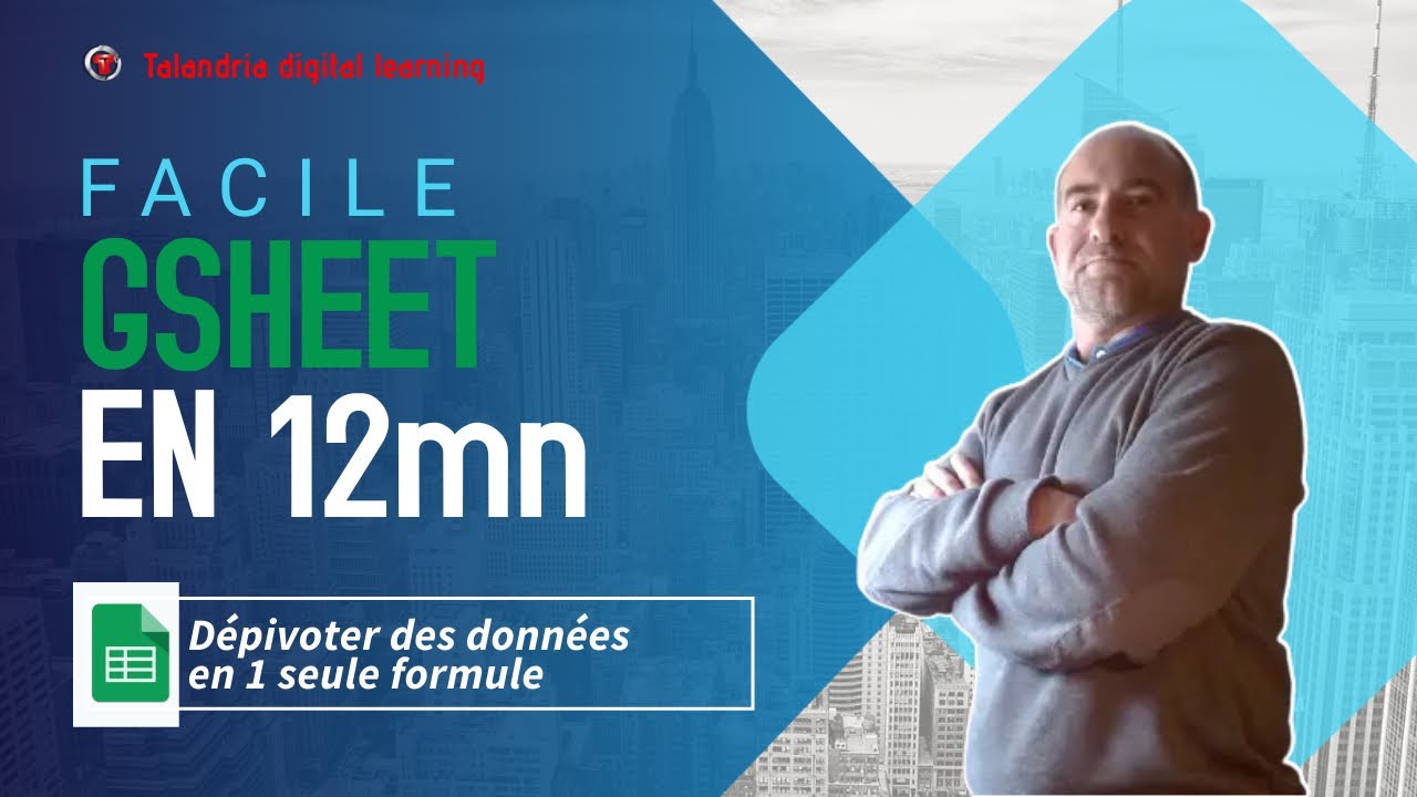 FLATTEN Function - Google Sheets - Transforme un tableau en 1 seule ...