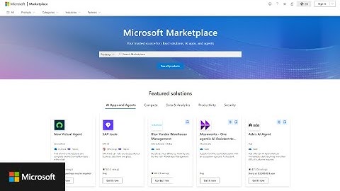 Microsoft Marketplace end-to-end experience demo