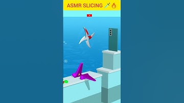 Oddly Satisfying and Relaxing ASMR Slicing Game | SUBSCRIBE FOR MORE | Asmr Funny Moments #shorts